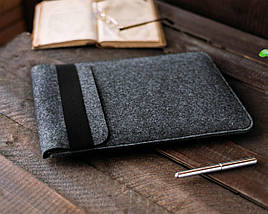 Чохол для ноутбука Felt Gmakin для Macbook Pro 15 Grey конверт на гумці (GM71-15), фото 5