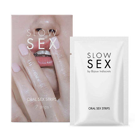 Смужки для орального сексу Bijoux Indiscrets SLOW SEX - Oral sex strips, фото 2