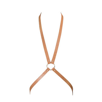 Портупея Bijoux Indiscrets MAZE - 8 Harness Brown, екошкіра, фото 1