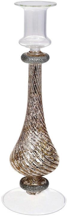 Підсвічник скляний Candlestick 8.5х26см, шампань