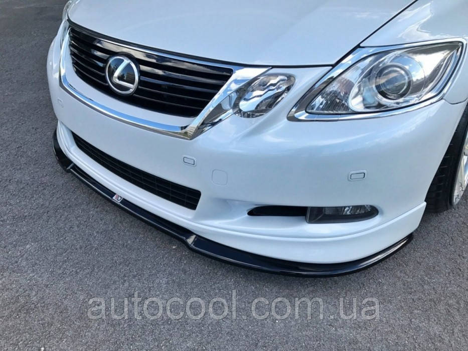 Накладка переднього бампера сплітер Lexus GS 2008-2012 г. Лексус ГС