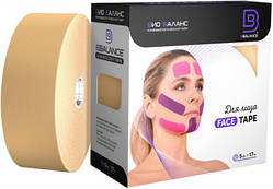 Тейп для обличчя BB FACE TAPE 5 см × 17 м бавовна бежевий