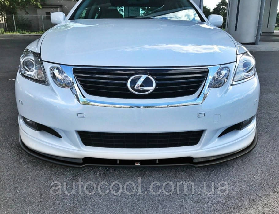 Накладка переднього бампера сплітер Lexus GS 2008-2012 г. Лексус ГС