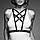 Портупея Bijoux Indiscrets MAZE - Cross Cleavage Harness Black Feromon, фото 3