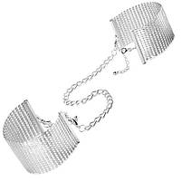 Наручники Bijoux Indiscrets Desir Metallique Handcuffs — Silver, металеві, стильні браслети Feromon