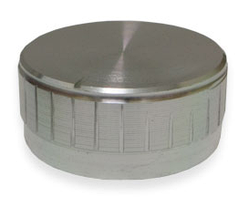 Ручка для змінного резистора R-08 срібна (D=40мм H=17мм), алюміній