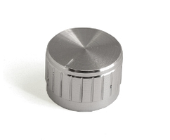 Ручка для змінного резистора R-12 срібна (D=17мм H=13мм), алюміній