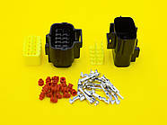 Tyco AMP Denso герметичний автороз'єм DG71216Y-1.8-21+DG71216Y-1.8-11 12P (мама-тато) комплект