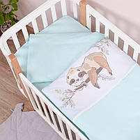 Постільна білизна для новонароджених Baby Veres Lazy sloth 120х60 см, фото 2
