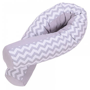 Подушка для годування Baby Veres Comfort Long zigzag gray 170х52 см