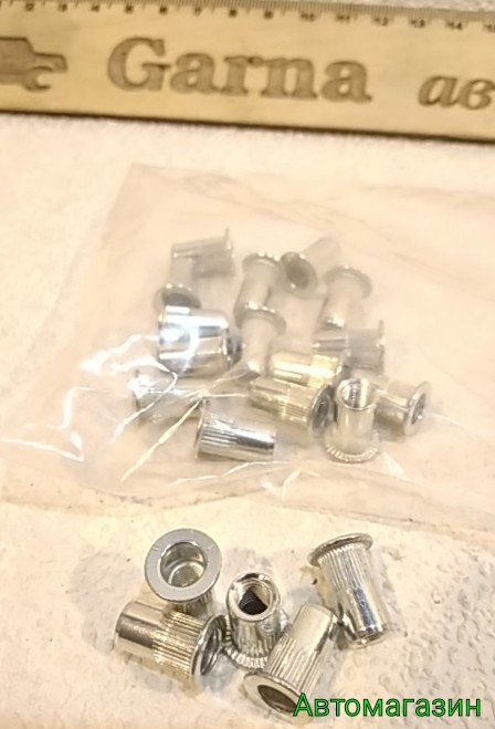 Гайка клепальная (заклепка резьбовая) заклепочная бонка 5мм (ID ...