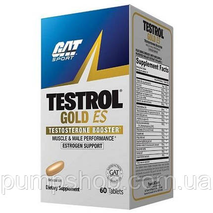 Підсилювач тестостерону GAT Sport Testrol Gold ES 60 таб. (30 порц.), фото 2