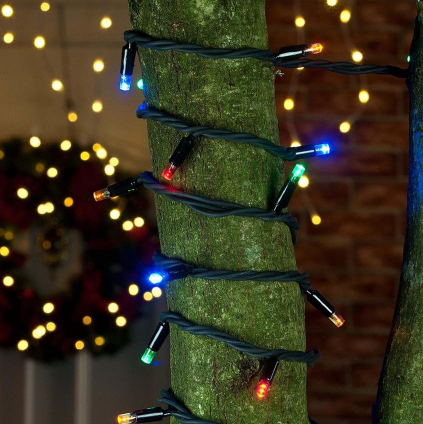 Гірлянда нитка Led lights 100 Led 4 м Зелений дріт Мультик (KG-9358)