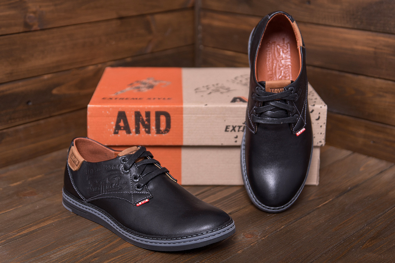 Спортивні шкіряні туфлі Arizona Black, фото 1