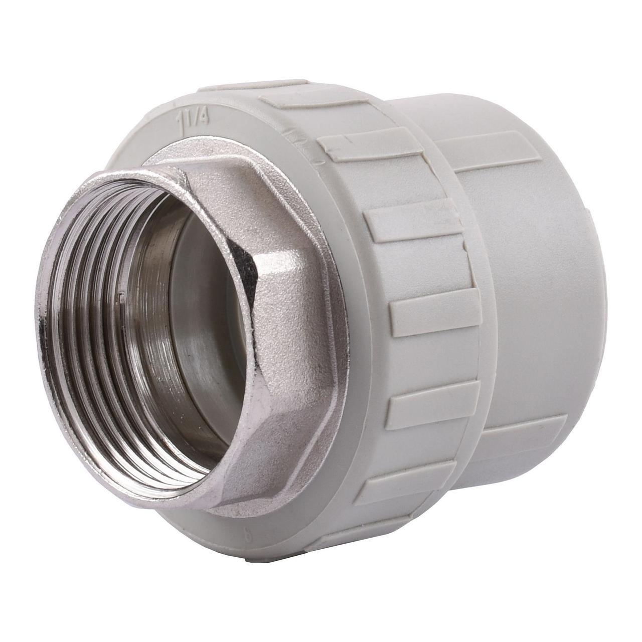 Муфта внутрішня різьба під ключ Vsplast PPR 63х2″ 1004 (000004057), фото 1