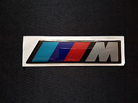 Наклейка силиконовая эмблема BMW M Power (l=130мм, h=30мм)
