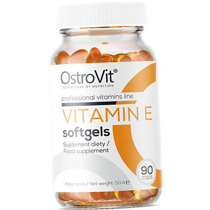 Вітамін Е OstroVit Vitamin E 90 caps, фото 4