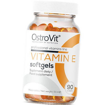 Вітамін Е OstroVit Vitamin E 90 caps, фото 3