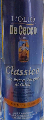 Купить Масло оливковое Classico extra vergine de cecco lolio италия 1л ...