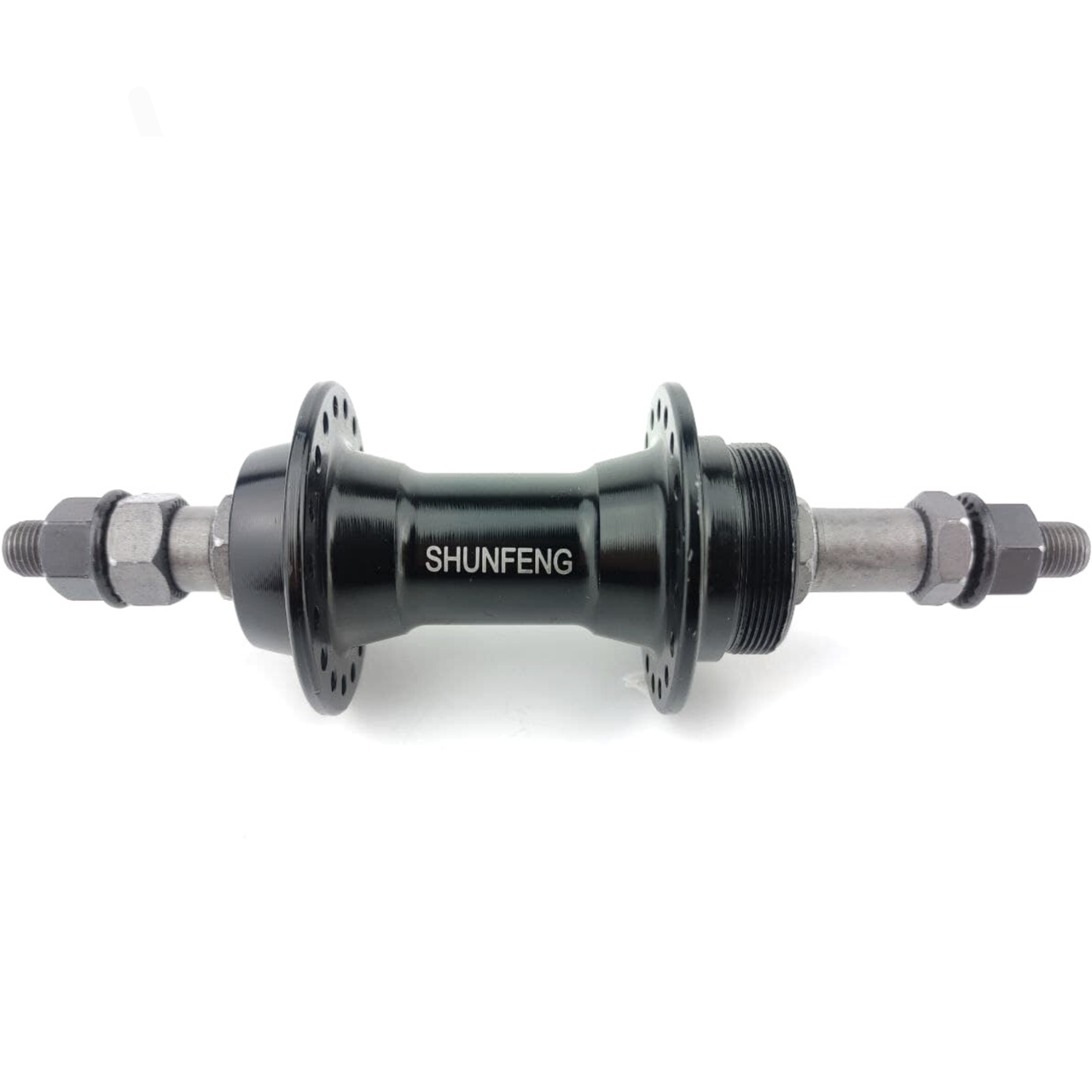 Втулка задня 213 V-brake, чорна, під тріскачку, Пром, OLD 135 мм Shunfeng