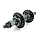 Втулка задня 213 V-brake, чорна, під тріскачку, Пром, OLD 135 мм Shunfeng, фото 5
