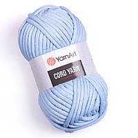 YarnArt CORD YARN (Корд Ярн) № 760 голубой (Пряжа хлопок шнур для сумок и рюкзаков, нитки для вязания)