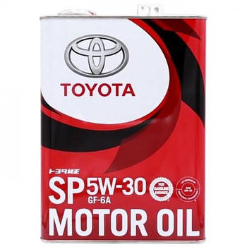 Олія моторна TOYOTA 5W-30 SP GF-6A (Japan), 4л. 08880-13705 TOYOTA