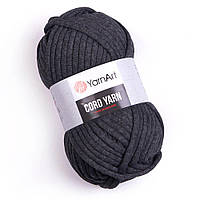 YarnArt CORD YARN (Корд Ярн) № 758 уголь (Пряжа хлопок шнур для сумок и рюкзаков, нитки для вязания)