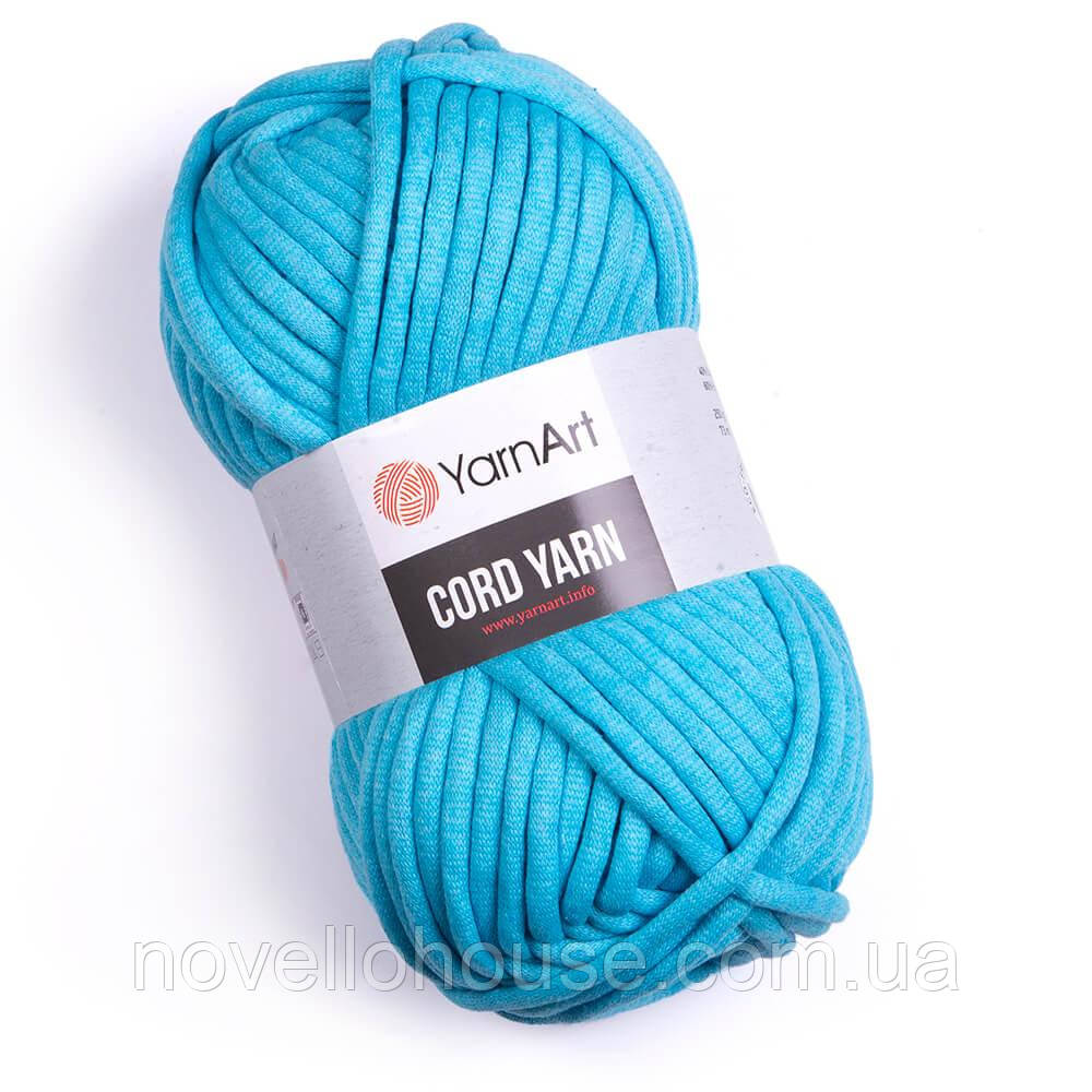 YarnArt CORD YARN (Корд Ярн) № 763/126 бірюза (Пряжа бавовна з поліестером, нитки для в'язання)