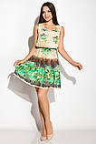 Ніжне жіноче плаття Time of Style 964K026 L Бежево-зелений, фото 2