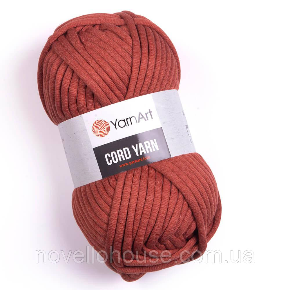 YarnArt CORD YARN (Корд Ярн) № 785 теракот (Пряжа бавовна з поліестером, нитки для в'язання)