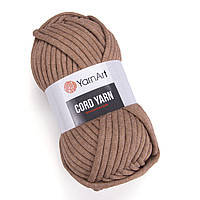 YarnArt CORD YARN (Корд Ярн) № 788 коричневий (Пряжа бавовна з поліестером, нитки для в'язання)