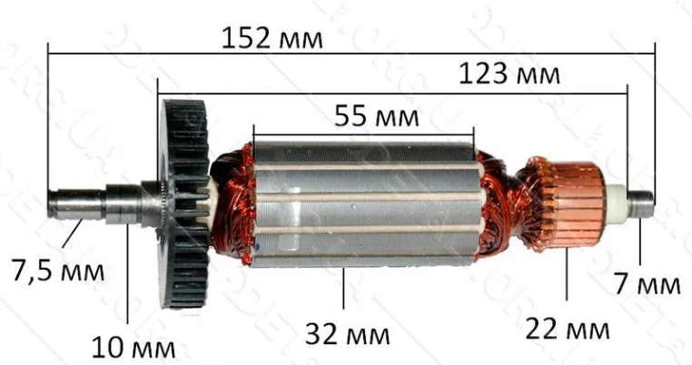 Якір болгарки Maktec 951, фото 1