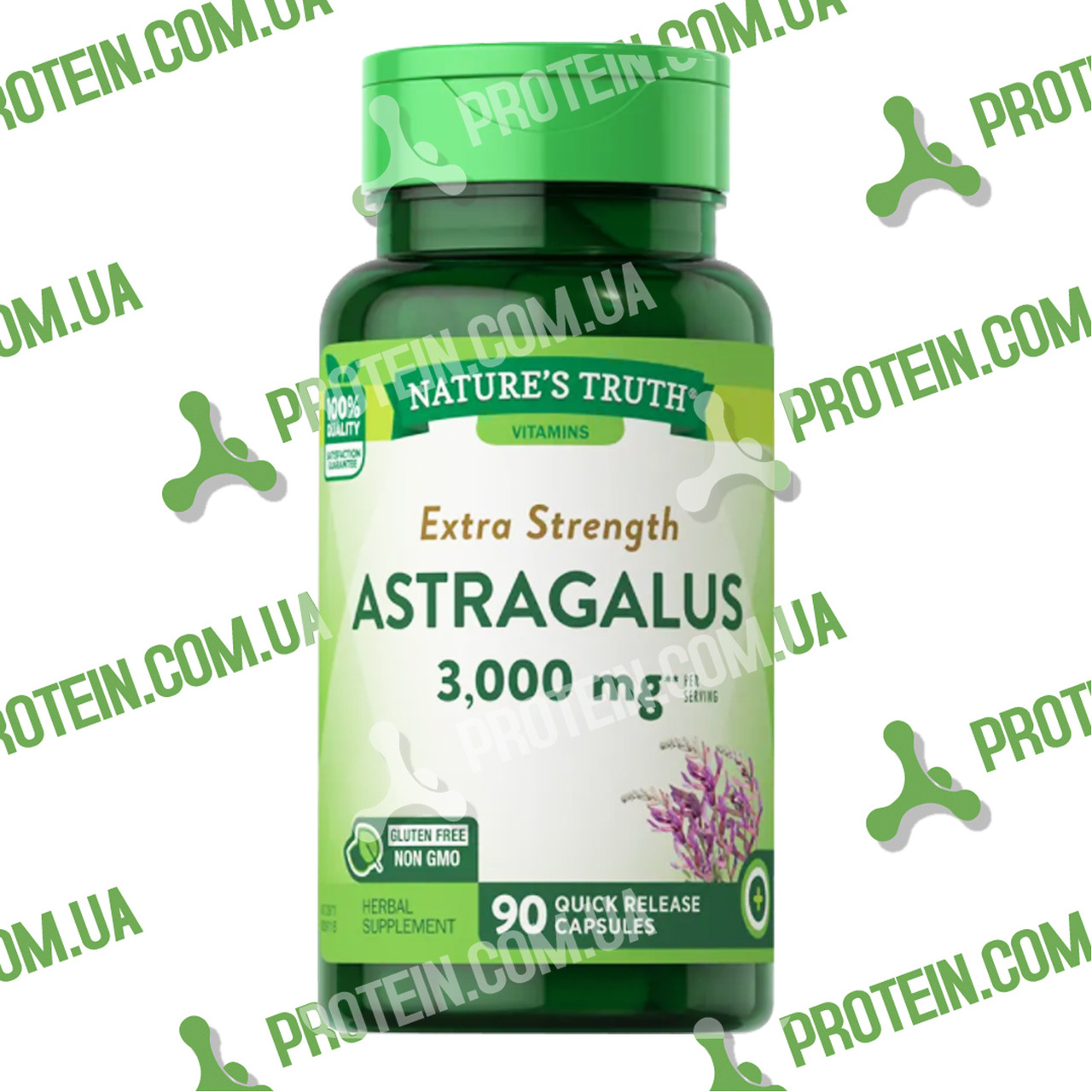 Екстракт астрагала Nature's Truth Astragalus 3000 мг, 90 капс