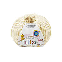 Alize COTTON GOLD HOBBY NEW (Коттон Голд Хобби) № 01 молочный (Пряжа хлопок, нитки для вязания)