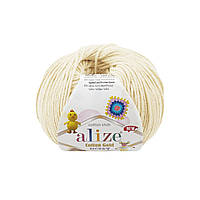 Alize COTTON GOLD HOBBY NEW (Котон Голд Хобі) № 01 молочний (Пряжа бавовна, нитки для в'язання)