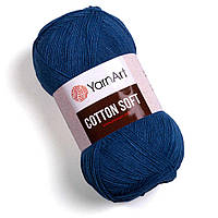 Yarnart COTTON SOFT (Котон Софт) № 17 синій джинс (Пряжа бавовна з акрилом, нитки для в'язання)