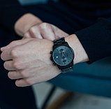 Годинник металевий металевий чорний, Якісний чоловічий годинник, фото 8