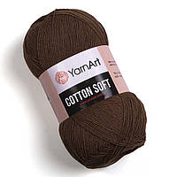 Yarnart COTTON SOFT (Коттон Софт) № 40 коричневый (Пряжа хлопок с акрилом, нитки для вязания)