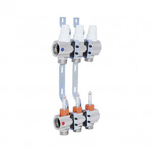 Колектор Icma 1" 3 контури з витратомірами №K013