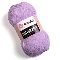 Yarnart COTTON SOFT (Котон Софт) № 19 світла бузок (Пряжа бавовна з акрилом, нитки для в'язання)