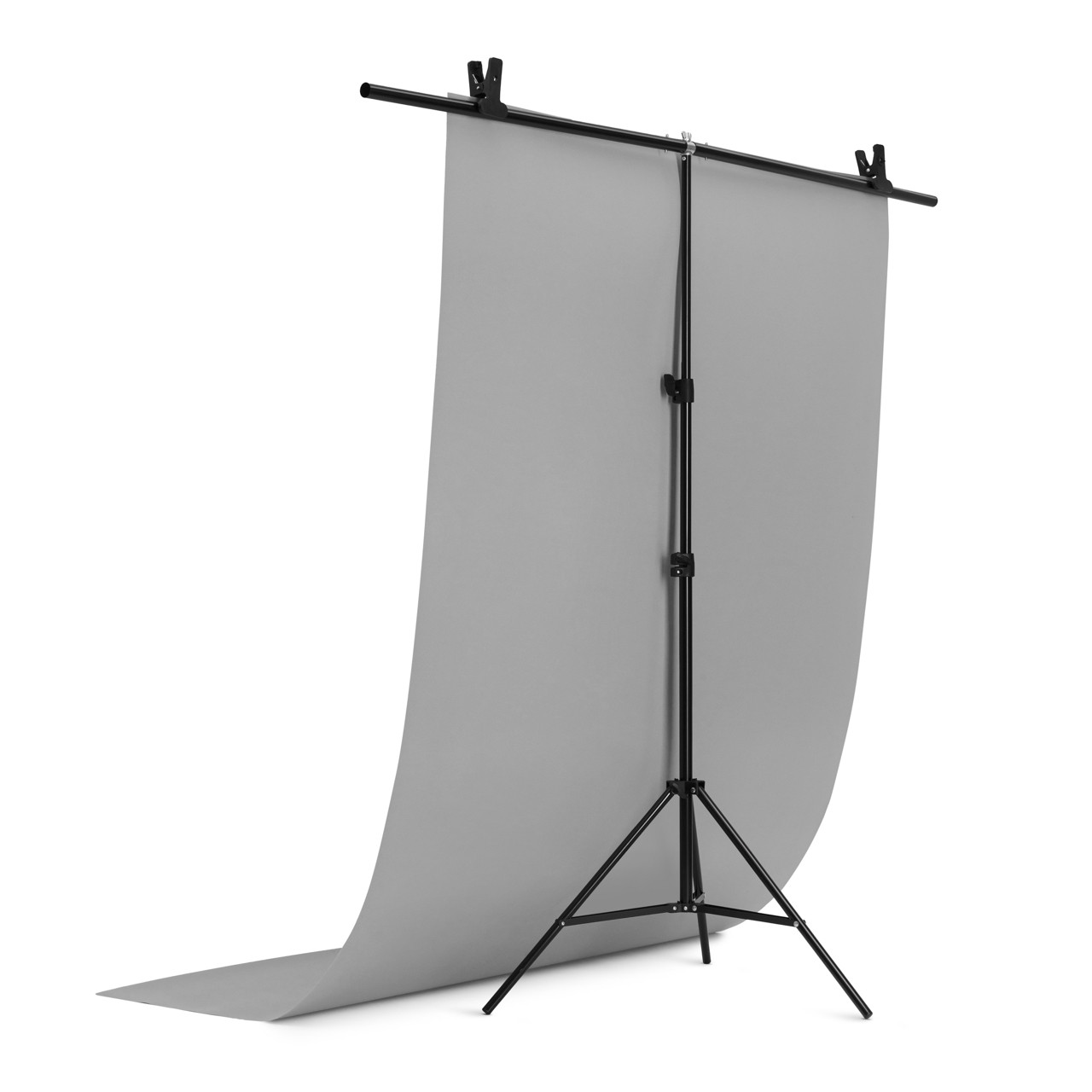 Фотофон вініловий (фон для фото предметної зйомки, сірий 120×200 см, ПВХ)