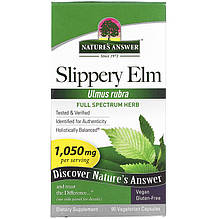 Ковзний в'яз Nature's Answer "Slippery Elm" 1050 мг (90 капсул)