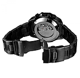 Годинник із металевим браслетом з автопідзаводом, Годинник круглий класичний, фото 2