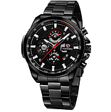 Годинник із металевим браслетом з автопідзаводом, Годинник круглий класичний, фото 4