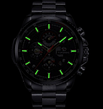 Годинник із металевим браслетом з автопідзаводом, Годинник круглий класичний, фото 5