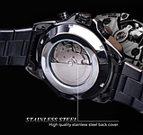 Годинник із металевим браслетом з автопідзаводом, Годинник круглий класичний, фото 7