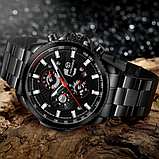 Годинник із металевим браслетом з автопідзаводом, Годинник круглий класичний, фото 10