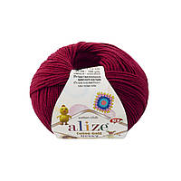 Alize COTTON GOLD HOBBY NEW (Котон Голд Хобі) № 390 бордовий (Пряжа бавовна, нитки для в'язання)