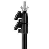 Мобільна установка для кріплення фону (Т-подібний тримач фону, розмір 2,0 х 1,5 м. з прищіпками), фото 4